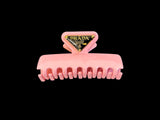Prada hair clips rosa in metallo