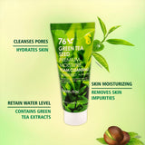 FarmStay 76 Green Tea Seed Premium Moisture Foam Cleansing unisex da 100 ml