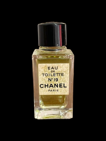 VINTAGE CHANEL N°19 eau de toilette donna miniatura da 4 ml splash