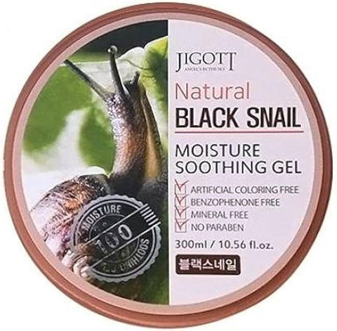 Jigott Natural Black Snail moisture soothing gel unisex da 300 ml