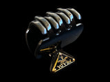 Prada hair clips nera in metallo