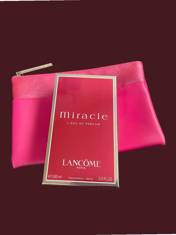 LANCÔME MIRACLE Gift Set eau de parfum donna da 100 ml spray e bustina beauty