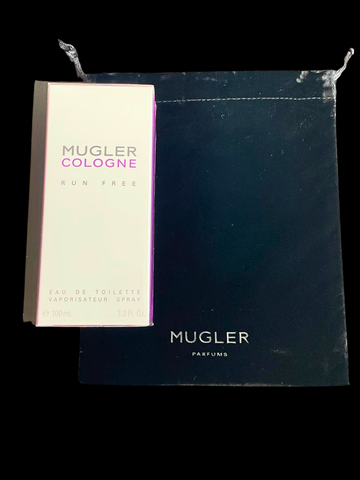 Mugler Cologne Run Free gift set eau de toilette donna 100 ml e bustina nera in velluto