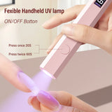 Mini Hand-held UV Nail Lamp rosa