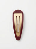 Prada hair clips borgogna