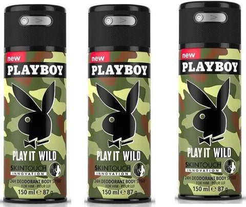 PLAYBOY Play It Wild deodorante uomo da 150 ml spray