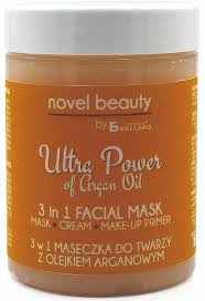 Novel Beauty by Fergio Bellaro Ultra Power Facial Mask maschera viso 3 in 1 all'olio di argan da 100 ml