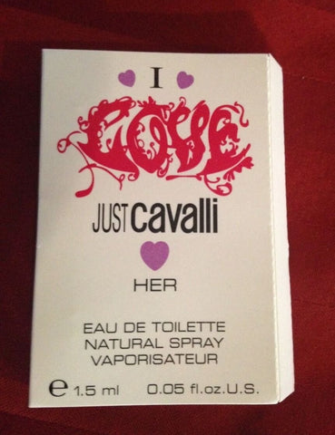 Roberto Cavalli Just Cavalli I love Her eau de toilette donna campioncino da 1,5 ml spray