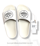 Adidas SPZL Adilette White & Black Luxury And Beauty By Federica