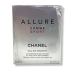 CHANEL ALLURE HOMME SPORT Eau De Toilette Spray Da Viaggio Ricaricabile 3 x 20 ml Chanel
