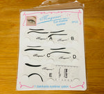 Stencil per eye liner occhi confezione da 6 pezzi Luxury And Beauty By Federica